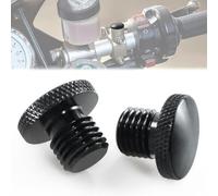 Tappi Specchietti Moto Universali in Alluminio CNC - Vite Manubrio M10 Orario - Accessori Compatibili con la Maggior Parte delle Moto
