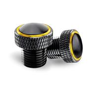 Tappi Specchietti Moto Universali M10,Vite Accessori Manubrio in Alluminio CNC- 1* Orario - Applicabile a Maggior Parte delle Moto per mt07 mt09 mt10 sp per z900 z650 z800 z750 cb 500x 500f(Giallo)
