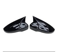 Tappi Specchietti Per VW Per Golf 6 Per MK6 Per GTI Per GTD 2009-2013 Copri Specchietto Retrovisore Laterale 2x Effetto Carbonio Calotta Specchietto(1 pair black)