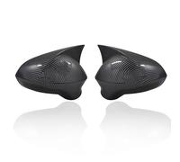 Tappi Specchietto Retrovisore Auto Calotte Per Specchietti Retrovisori In Fibra Di Carbonio/nero Lucido Per Seat Per Leon Per MK2 1P Per Ibiza Per MK4 6J 2008-2017(B)