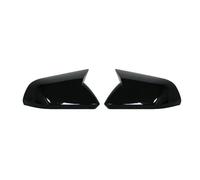 Tappi Specchietto Retrovisore Auto Per Ford Per Mustang 2015-2020 US Car Rearview Side Mirror Cover Wing Cap Esterno Porta Posteriore Custodia Adesivo Fibra Carbonio(Nero,No light)