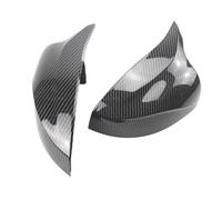 Tappi specchietto retrovisore auto Sinistra E Destra Tappo Copertura Specchio Retrovisore Specchietto Laterale Borsette Per A3 S3 8V RS3 2013-2019 A Forma Corno Specchio Coperture(Carbon Fiber Look)