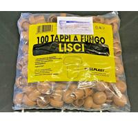 TAPPI SPUMANTE STEFANPLAST PLASTICA A FUNGO MARRONI 100 PEZZI 072480