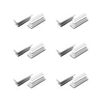 Tappi terminali 12 Pack bianco PP quadrato spine, 10X30MM | Spine bianche della mobilia dei pp per le vuote del tubo, sedie, strutture e posti del portone,