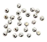 Tappi terminali da 3 mm, dimensione foro: 1 mm, placcati in argento, 20 pezzi