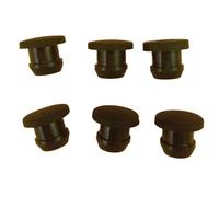 Tappi terminali di chiusura in gomma siliconica conica a scatto nera da 2,5-50,6 mm, inserti for tubi, tappo a prova di alte temperature(A 2.5MM_8PCS)