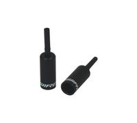 Tappi terminali jagwire 5mm foderati neri x50
