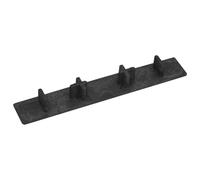 Tappi terminali per assi in plastica nera 15 x 2,5 cm 10 pezzi per assi con effetto legno e pavimenti in PVC per interni ed esterni, finitura pulita
