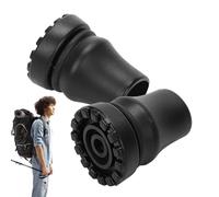 Tappi terminali per bastone da passeggio, punte in gomma antiscivolo, 2 pezzi, punte resistenti per canna da passeggio, punta di ricambio robusta per bastone da passeggio per anziani, piedi sicuri per