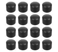 Tappi Terminali per Biliardino 16 Pezzi Gomma Nera 15,8mm | Ricambio Rapido, Montaggio Semplice, per Aste Tavolo e Ambienti Ricreativi, Scuole, Responsabili e Tecnici