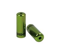 Tappi terminali per guaine freno elvedes in alluminio 4 2 mm verde x10