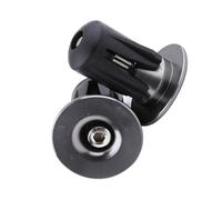 Tappi terminali per manubrio con impugnatura a barra, leggeri e robusti, in plastica, per manubrio di bici da strada, per impugnature esterne (bianco argento), Colore: bianco argentato.