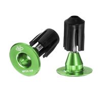 Tappi terminali per manubrio in alluminio 6061, tappi per manubrio da 20 g, espandibili, per mountain bike, bici da strada, BMX, a scatto fisso, verde