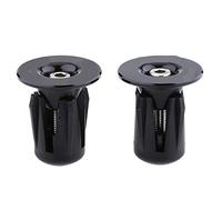 Tappi terminali per manubrio, leggeri e robusti, in plastica, per bici da strada, per esterni, colore: nero, Nero