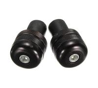Tappi Terminali per Manubrio Moto 2X 7/8 Tappi Terminali per Impugnature Manubrio Antivibrazioni Moto 22 Mm Nero/Rosso