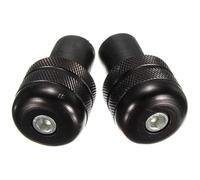 Tappi Terminali per Moto 2x 7/8" Tappi Per Manubrio Antivibranti Per Moto, Tappi Per Manubrio, 22 Mm, Nero/rosso(2)