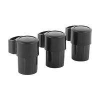 Tappi Terminali per Sassofono Contralto da 3 Pezzi, Tappi in Plastica ABS Prevengono Danni da Flessione, Protezione dall'umidità e Polvere per Tubi Diritti Curvi