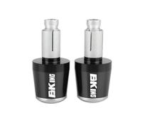 Tappi terminali universali per Manubrio Moto 7/8" 22MM per Suzuki B-King 2007-2022 Pesi terminali per Manubrio Moto,Black And Silver