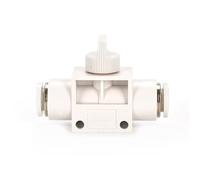 Tappi tracheali rapidi HVFF4/6/8/10/12, connettore pneumatico bianco, valvola manuale, interruttore manuale, 2 pezzi(HVFF10)