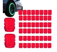 Tappi Valvola per Pneumatici,50 Pezzi Tappi Al Buio | Aria per Pneumatici | per Automobile, Guida, Notte, Esterno, Garage, Sport, Ruote, Moto, Biciclette
