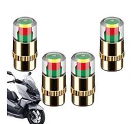Tappi Valvola per Pneumatici per Veicoli - Tappi per Valvole Ruota | Indicatore Sensore di Pressione Pneumatici - per Veicoli Auto Camion Moto Rimorchio SUV Camping-Car Berlina