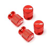 Tappi valvola pneumatici Per Kia GT GT Linea Ceed Forte RIO STINGER Seltos K3 KX5 K4 K5 Car Wheel Pneumatico Valvola Caps Pneumatico Stem Coperture Airdust impermeabile 4PCS(Red)