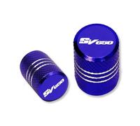 Tappi valvola pneumatici Per Suzuki SV 650 S SV650S 1999-2009 2008 2007 2006 2005 2004 2003 2002 2001 CNC Valvola della gomma Porta Aria Tappo di copertura moto(Blue)