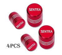 Tappi valvola pneumatici Per tappi valvola pneumatici auto Sentra, copristelo pneumatici, accessori impermeabili Airdust(Red)