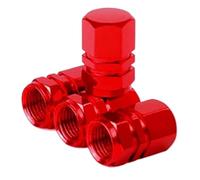 Tappi valvola Schrader Per Automobili Motocicli Camion Biciclette Ruote Auto Tappi Valvole Pneumatici Coperture Steli(Red4PCS)