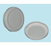 Fraschetti Tappi per vasetti in vetro Ø 82 mm Bianchi 100 pz idonei per bollitura