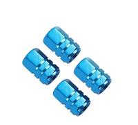 Tappini Gomme Auto Cappucci valvole for ruote auto in lega di alluminio, coperchi steli valvole, copri pneumatici, accessori automobilistici Tappi Valvole Pneumatici Auto (Color : 4 pieces sky blue)
