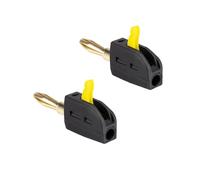 Tappo a banana da 4 mm, contatti placcati in oro, 32 A, capacità di corrente 4 mm, connettore a vite, attacco dopo l'altoparlante