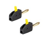 Tappo a banana da 4 mm, contatti placcati in oro, 32 A, capacità di corrente 4 mm, connettore a vite, attacco dopo l'altoparlante