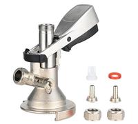 Tappo a becco tipo A, rubinetto piatto per birra, 5/8", in acciaio inox, con valvola di scarico della pressione per birra, vino e bibite