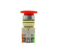 Tappo a fungo rosso 1NO 1NC DPST Interruttore a pulsante di arresto di emergenza AC 660V 10A