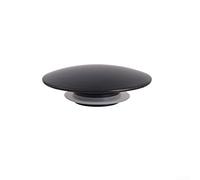 Tappo a scatto per lavabo a scatto, 66 mm, per bagno e cucina, colore: nero opaco