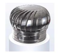 Tappo a turbina alimentato dal vento, copertura per camino in acciaio inossidabile, resistente alle intemperie e durevole, migliora la circolazione dell'aria interna