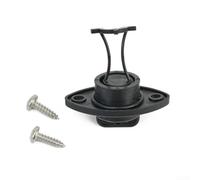 Tappo a vite di scarico per barca, 18 mm, con prigioniero, in plastica nera, con guarnizione O-Ring per pozzi da pesca, ghiacciai e scafi marini, include 2 viti