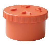 Tappo a vite per ispezione in PVC arancione Ø 100 mm