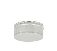 Tappo acciaio INOX Cieco PER CANNA FUMARIA E STUFE PELLET (D. Ø 160)