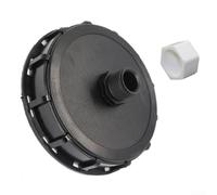 Tappo adattatore per serbatoio IBC, filettatura maschio da 1 pollice, diametro 163 mm, compatibile con serbatoi IBC DN150 per una gestione efficace dei liquidi (1 foro con coperchio)