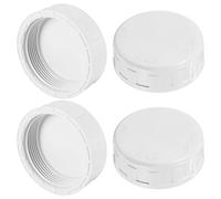 Tappo adattatore per tubo PVC 2 pollici, 4 pezzi, per esterno [Bianco]