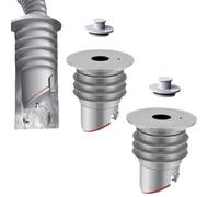 Tappo Anti Odore Lavatrice, 45-50mm Ointto Tubo Macchina Lavatrice, Tappo Anti Odore Lavatrice Tappo Di Tenuta Tubo Di Scarico Guarnizione Per Tubo (2PCS)