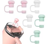 Tappo Anti Perdite,6 Tappi in Silicone a Prova di Perdite Coperture per Cannuccia in silicone Diametro 6-10 mm per cannucce per accessori Stanley Cup Riutilizzabili Antipolvere e Anti-Perdite
