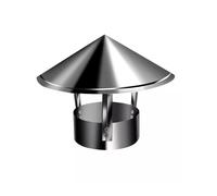 Tappo antipioggia for camino esterno in acciaio inossidabile - Copertura imbullonata for programma di stufa e ventilazione, resistente alle intemperie(16cm/6.24in)