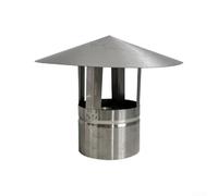Tappo antipioggia in acciaio inox, resistente al freddo e al calore, cappello a cilindro per condotti del cofano, tappo antipioggia in metallo durevole per ventilazione esterna