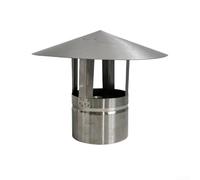 Tappo antipioggia in acciaio inox, resistente al freddo e al calore, cappello a cilindro per condotti del cofano, tappo antipioggia in metallo durevole per ventilazione esterna