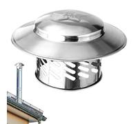 Tappo antipioggia per , copertura per tubo di scarico in acciaio inox, copertura per canna fumaria, multifunzione, per tutti i tipi di camini, cappe, condotti