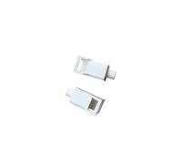 Tappo Antipolvere LC Simplex Duplex 10 Pezzi per Ponticello in Fibra Ottica Pigtail Tappo Antipolvere Quadrato in Plastica Singolo Doppio Coperchio Protettivo, Khaki