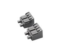 Tappo Antipolvere LC Simplex Duplex 10 Pezzi per Ponticello in Fibra Ottica Pigtail Tappo Antipolvere Quadrato in Plastica Singolo Doppio Coperchio Protettivo, Blue